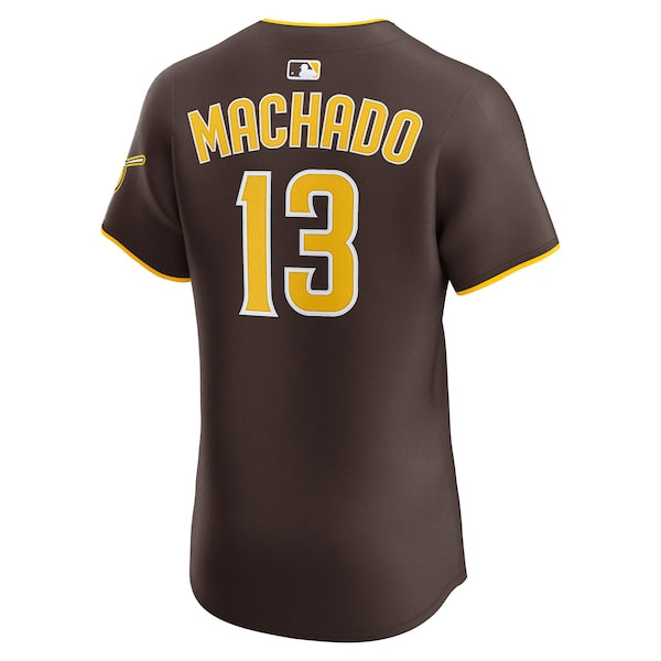 Manny Machado San Diego Padres Nike Road Elite Jersey - Brown/White