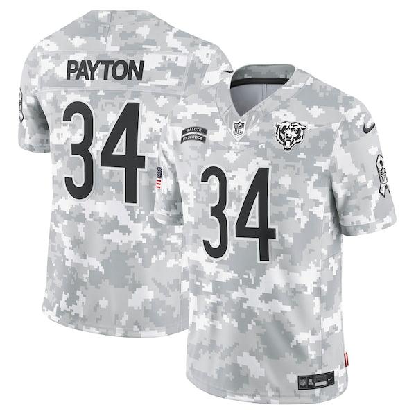 Walter Payton Chicago Bears Nike 2024 Salute to Service Retired Player Limited Jersey - Arctic Camo