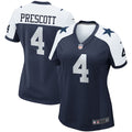 Dak Prescott Dallas Cowboys Nike Women's Alternate Game Team Jersey - Navy/White