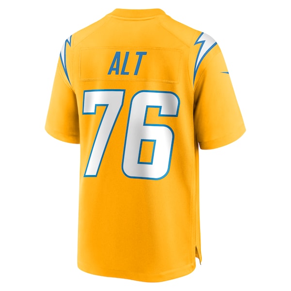 Joe Alt Los Angeles Chargers Nike Alternate Charger Power Game Player Jersey - Gold/Powder Blue/Navy