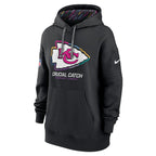Kansas City Chiefs Nike Women's 2024 NFL Crucial Catch Club Pullover Hoodie - Black