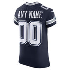 Dallas Cowboys Nike Vapor F.U.S.E. Elite Custom Jersey - Navy