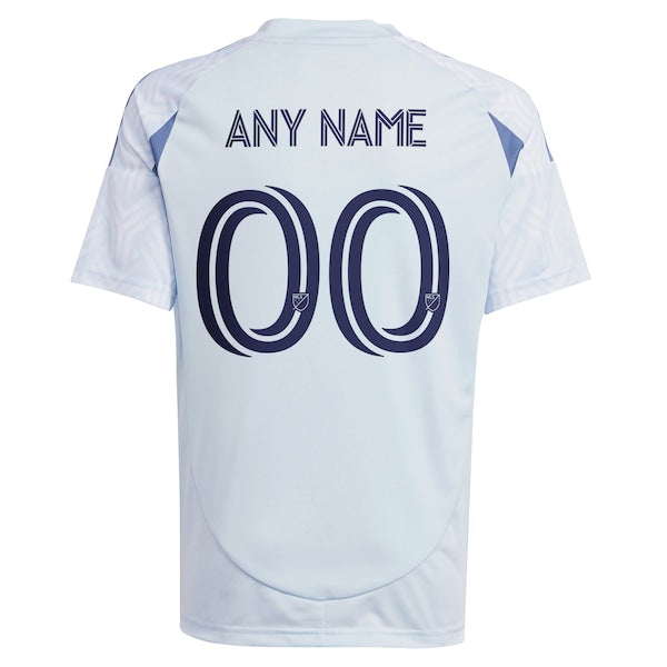 Chicago Fire adidas Youth 2025 The Municipal Kit Replica Custom Jersey - Light Blue