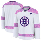 Boston Bruins  2024 Hockey Fights Cancer Practice Jersey - White