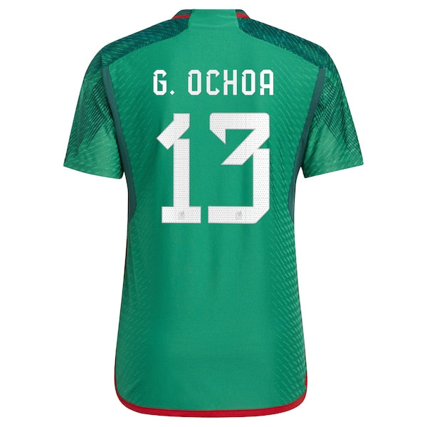 Guillermo Ochoa Mexico National Team adidas 2022/23 Home Authentic Player Jersey - Green
