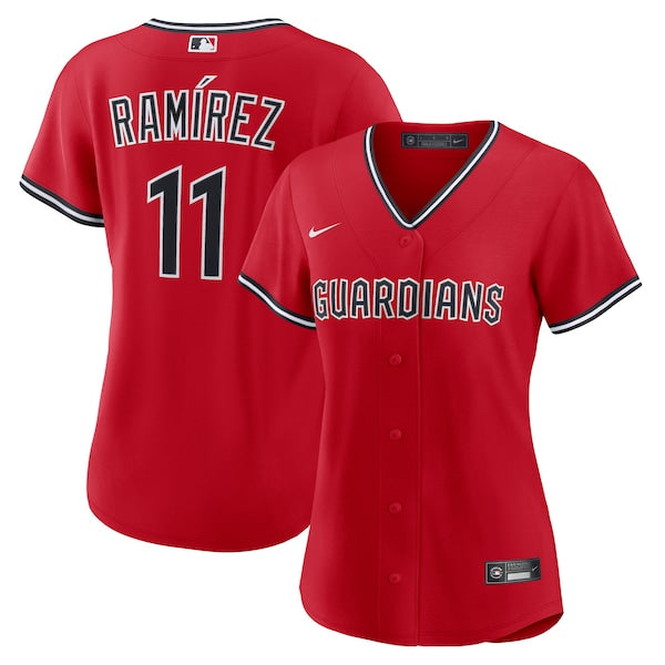 José Ramírez Cleveland Guardians Nike Women's Alternate 2 Replica Jersey - Red