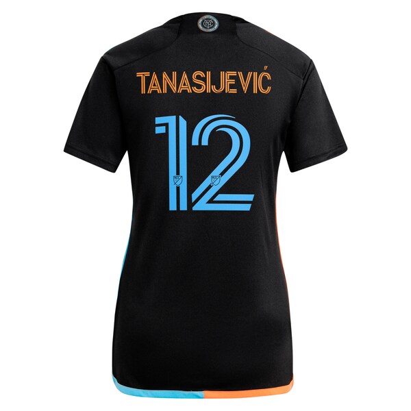 Strahinja Tanasijevic New York City FC adidas Women's 2024 24/7 Kit Replica Player Jersey - Black