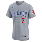 Dansby Swanson Chicago Cubs Nike Road Elite Player Jersey - Gray