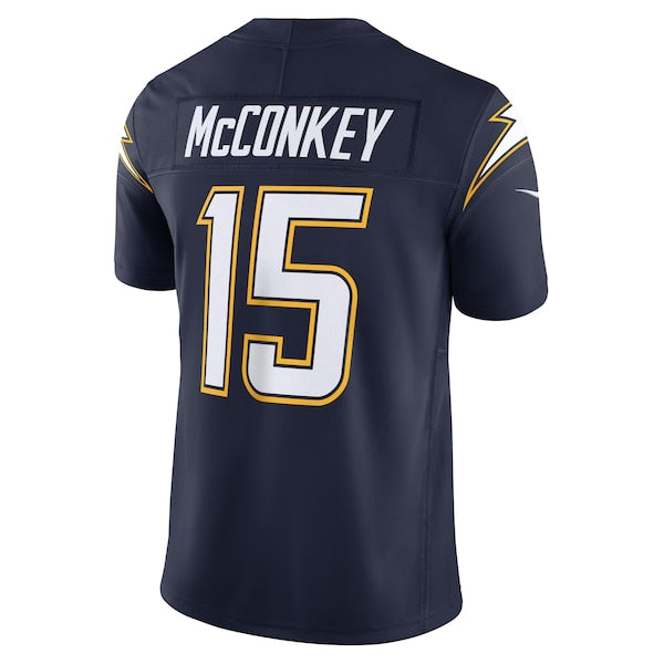 Ladd McConkey Los Angeles Chargers Nike Alternate Super Chargers Vapor F.U.S.E. Limited Jersey - Navy/Gold/Powder Blue