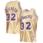 Magic Johnson Los Angeles Lakers 75th Anniversary 1984/85 Hardwood Classics Swingman Jersey - Gold