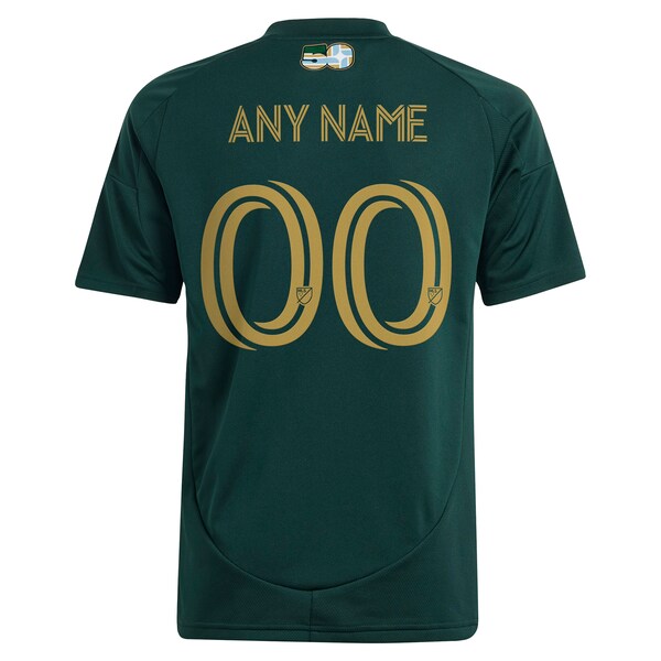 Portland Timbers adidas Youth 2025 Forever Green & Gold Replica Custom Jersey - Green