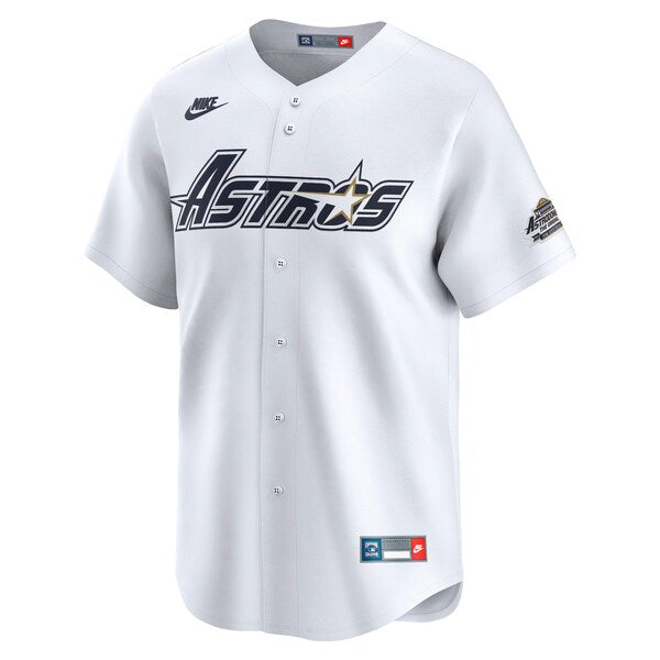 Houston Astros Nike Throwback Cooperstown Collection Limited Jersey - White/Cream