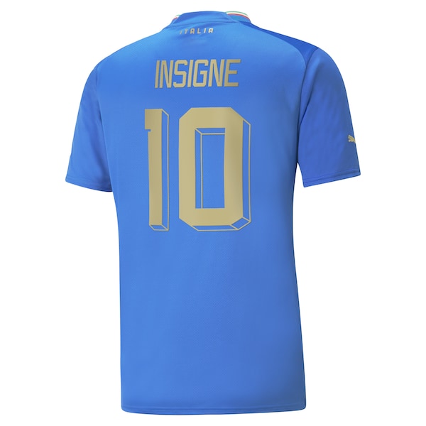 Lorenzo Insigne Italy National Team Puma 2022/23 Home Replica Player Jersey - Blue