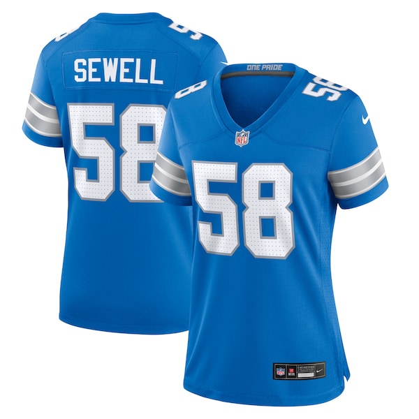 Penei Sewell Detroit Lions Nike Women's Game Jersey - Blue