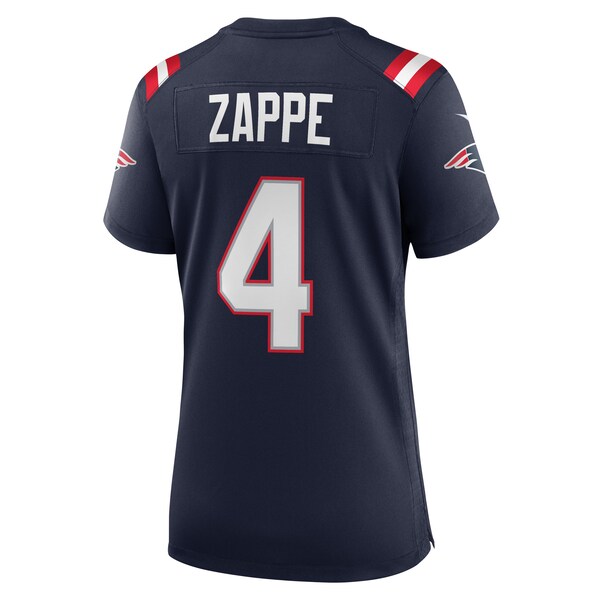Bailey Zappe New England Patriots Nike Women's Game Player Jersey - Navy/Red/White