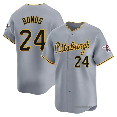 Barry Bonds Pittsburgh Pirates Nike Away Limited Jersey - Gray
