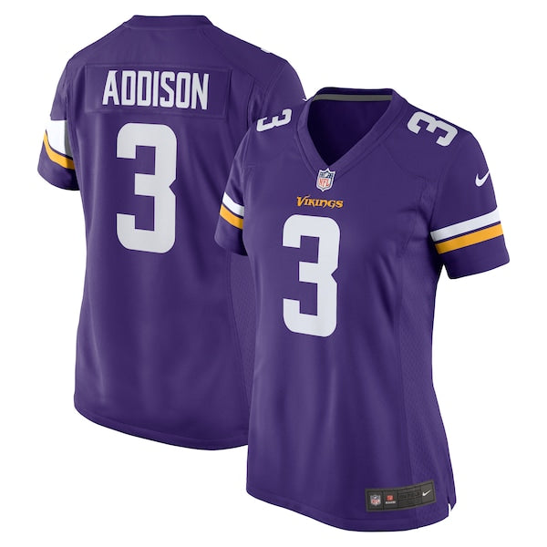 Jordan Addison Minnesota Vikings Nike Women's Team Game Jersey -  Purple