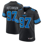 Aidan Hutchinson Detroit Lions Nike 2nd Alternate Game Jersey - Black/Blue/White