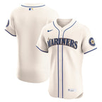 Seattle Mariners Nike Alternate Elite Jersey - Cream