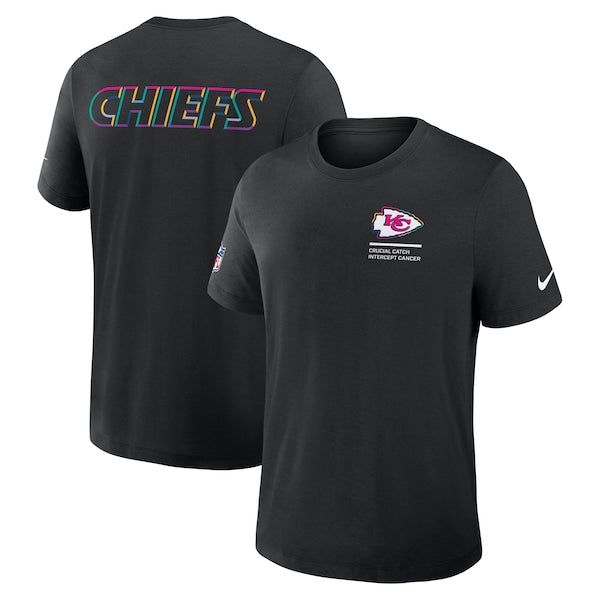 Kansas City Chiefs Nike 2025 NFL Crucial Catch Tri-Blend Dri-FIT T-Shirt - Black