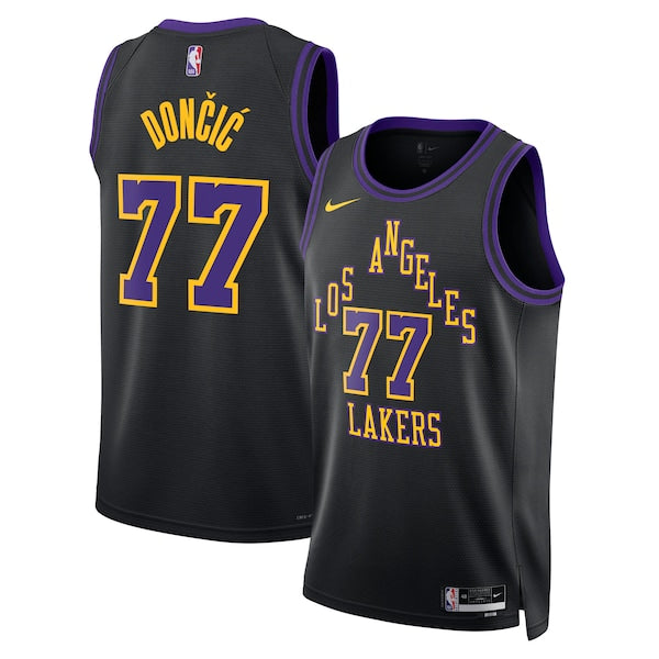 Luka Dončić Los Angeles Lakers Nike Unisex 2025/26 Swingman Jersey - Black - City Edition