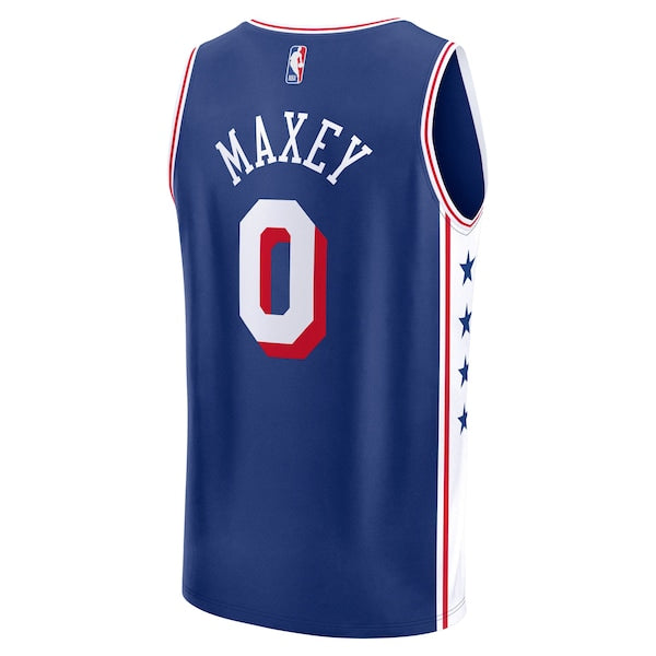 Tyrese Maxey Philadelphia 76ers  Big & Tall Fast Break Jersey - Icon Edition - Royal