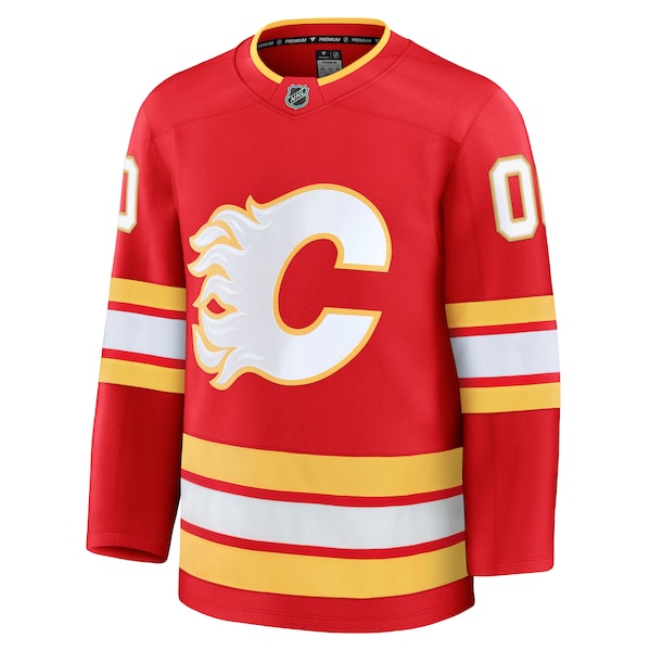 Calgary Flames  Home Premium Custom Jersey - Red/Black/White