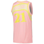 Dominique Wilkins Atlanta Hawks  1986/87 Swingman Sidewalk Sketch Jersey - Pink