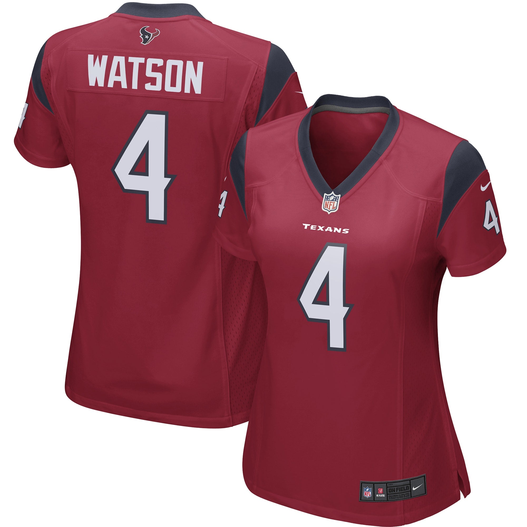 Deshaun Watson Houston Texans Nike Women's Game Player Jersey - Navy/Red/White