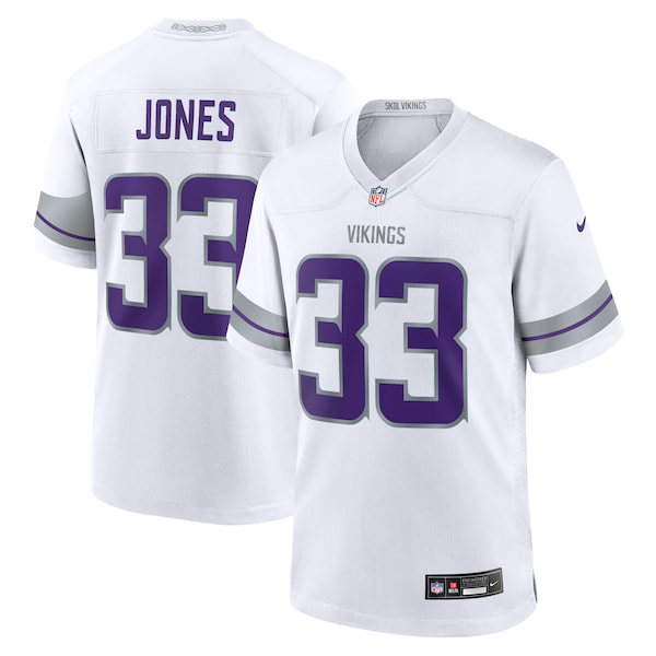 Aaron Jones Minnesota Vikings Nike Alternate Game Player Jersey - White