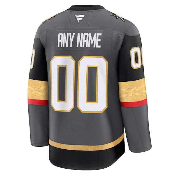 Vegas Golden Knights  Alternate Premium Custom Jersey - Gray/Gold/White