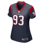 Kurt Hinish Houston Texans Nike Women's Game Player Jersey - Navy
