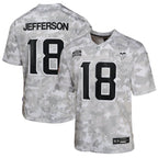 Justin Jefferson Minnesota Vikings Nike Youth 2024 Salute to Service Game Jersey - Arctic Camo