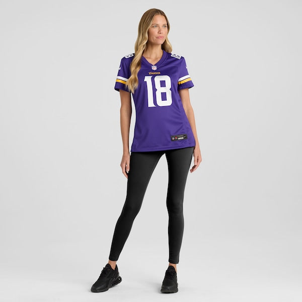 Justin Jefferson Minnesota Vikings Nike Women's  Game Jersey -  Purple