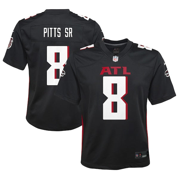 Kyle Pitts Sr. Atlanta Falcons Nike Youth Team Game Jersey - Black
