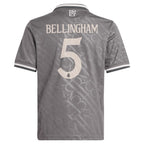 Jude Bellingham Los Merengues adidas Originals Youth 2024/25 Third Replica Player Jersey - Charcoal