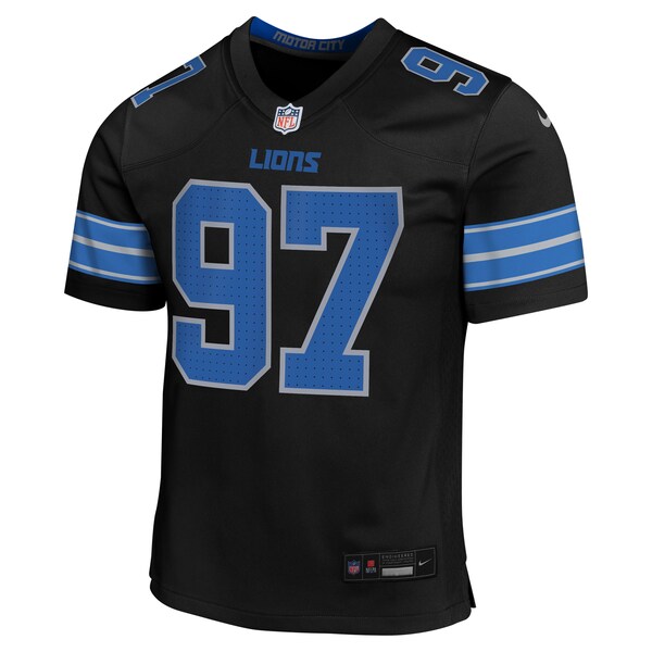 Aidan Hutchinson Detroit Lions Nike Youth Alternate Player Game Jersey - Black
