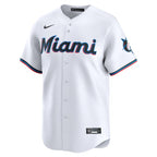 Miami Marlins Nike Youth Home Custom Limited Jersey - White