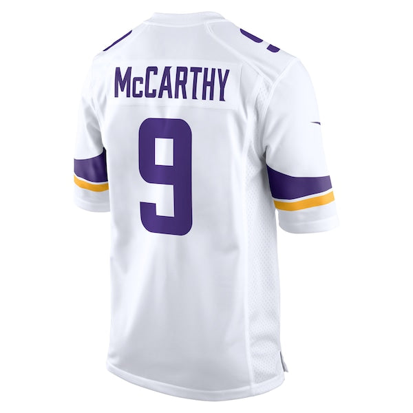 J.J. McCarthy Minnesota Vikings Nike Game Jersey -  White/Purple