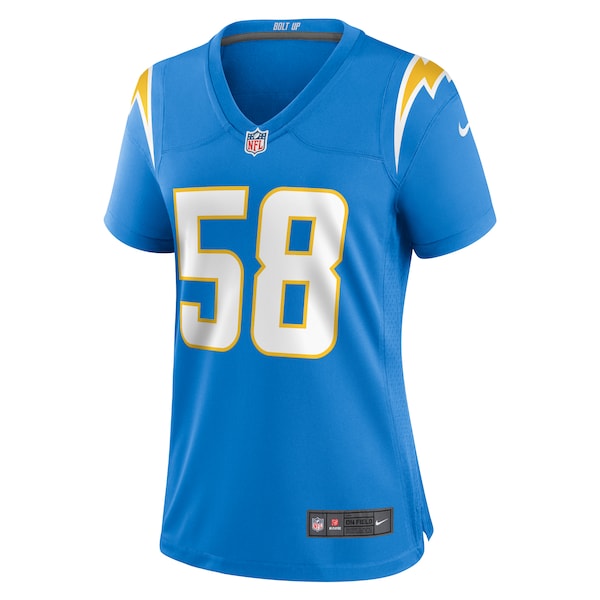 Denzel Perryman Los Angeles Chargers Nike Women's Team Game Jersey -  Powder Blue