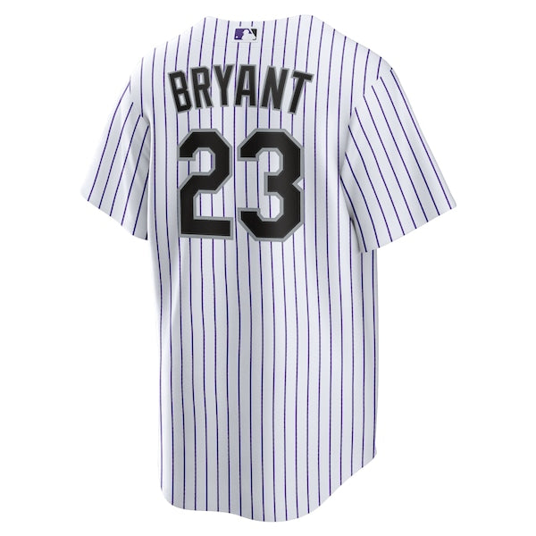 Kris Bryant Colorado Rockies Nike Replica Player Jersey - White/Purple