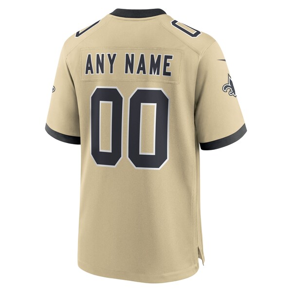 New Orleans Saints Nike Youth Gameday Golds Alternate Custom Game Jersey - Gold