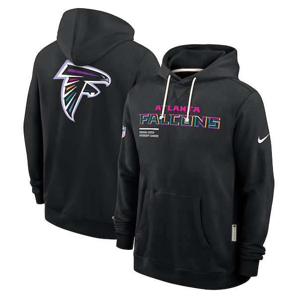 Atlanta Falcons Nike 2025 NFL Crucial Catch Sideline Standard Issue Dri-FIT Hoodie - Black