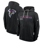 Atlanta Falcons Nike 2025 NFL Crucial Catch Sideline Standard Issue Dri-FIT Hoodie - Black