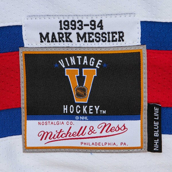 Mark Messier New York Rangers Big & Tall 1993 Captain Patch Blue Line Player Jersey - Blue