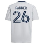 Tim Parker St. Louis City SC adidas Youth 2024 The Spirit Kit Replica Jersey - Gray