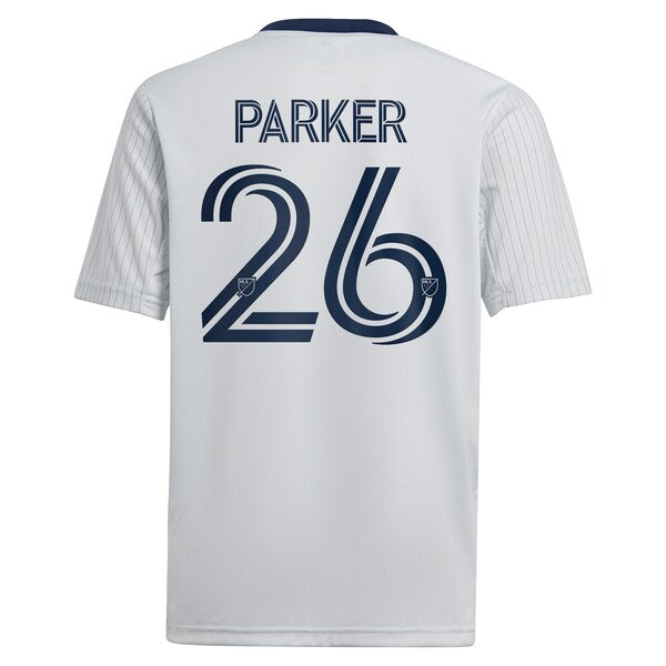 Tim Parker St. Louis City SC adidas Youth 2024 The Spirit Kit Replica Jersey - Gray