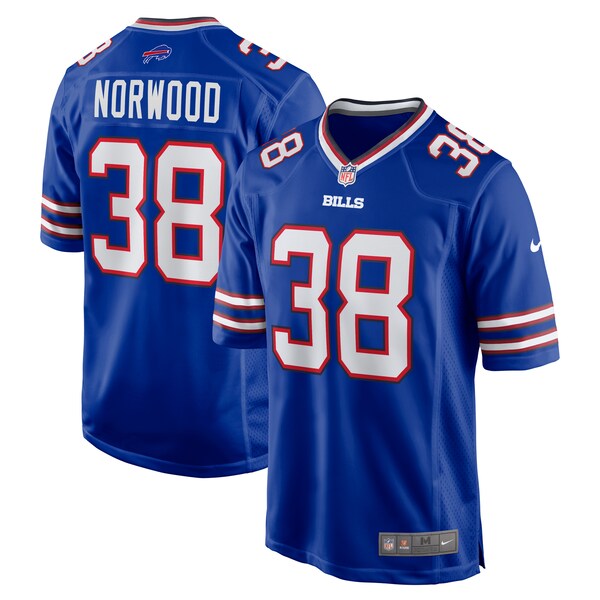 Tre Norwood Buffalo Bills Nike Team Game Jersey -  Royal