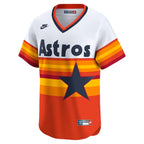 Houston Astros Nike Throwback Cooperstown Collection Limited Jersey - White