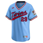 Rod Carew Minnesota Twins Nike Throwback Cooperstown Collection Limited Jersey - Light Blue